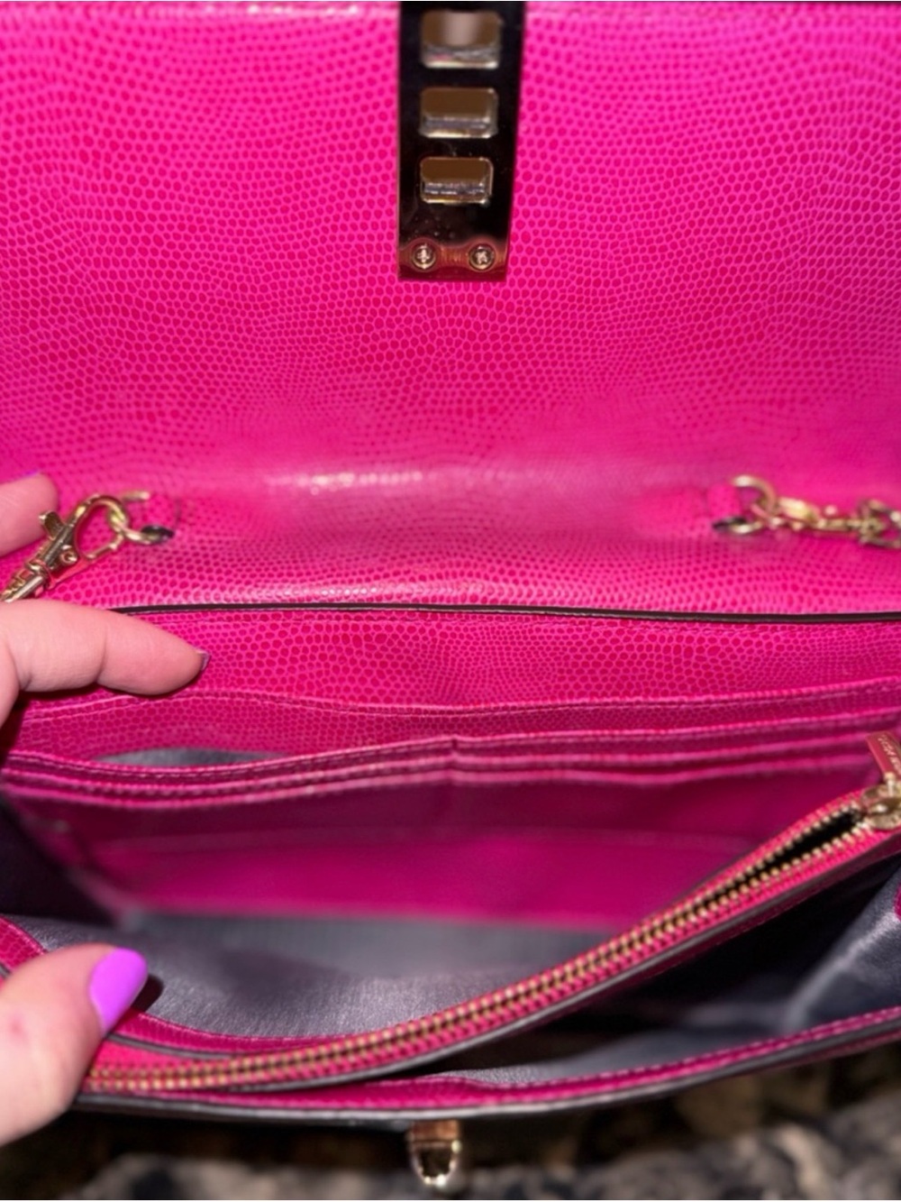 Henri Bendel Chain Crossbody Bag with Silver Hardware - Picture 14 of 15